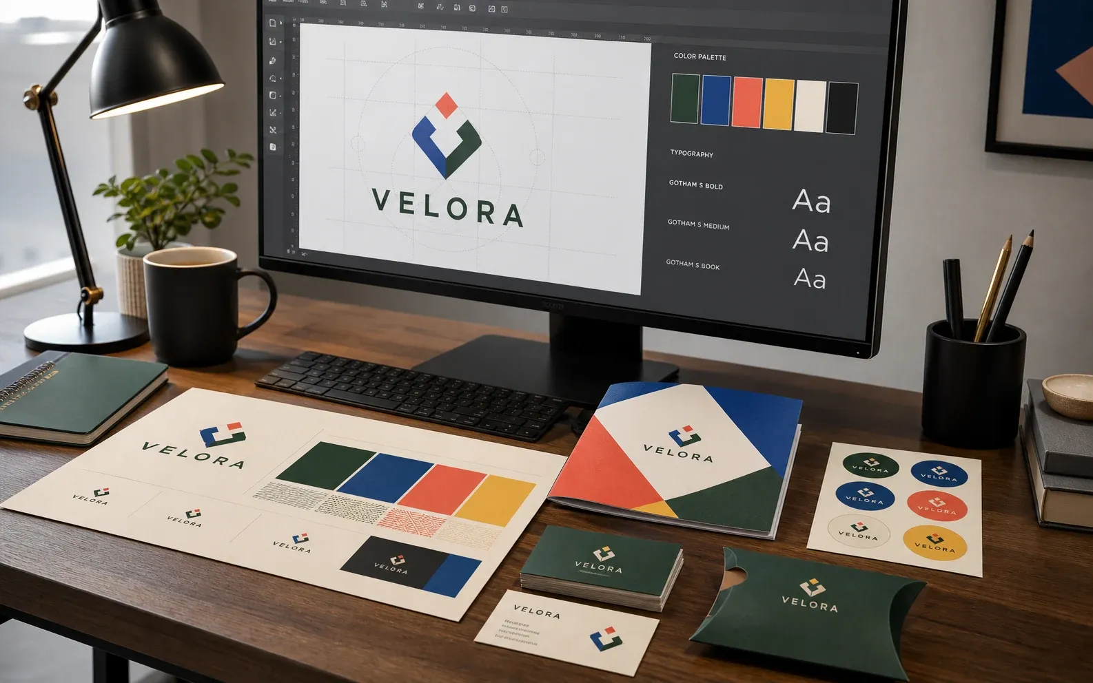 Visual identity and graphic design project applied to a brand