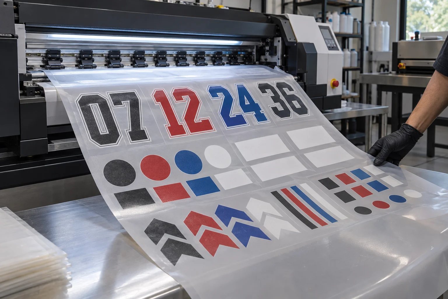 DTF gang sheet leaving a professional printer