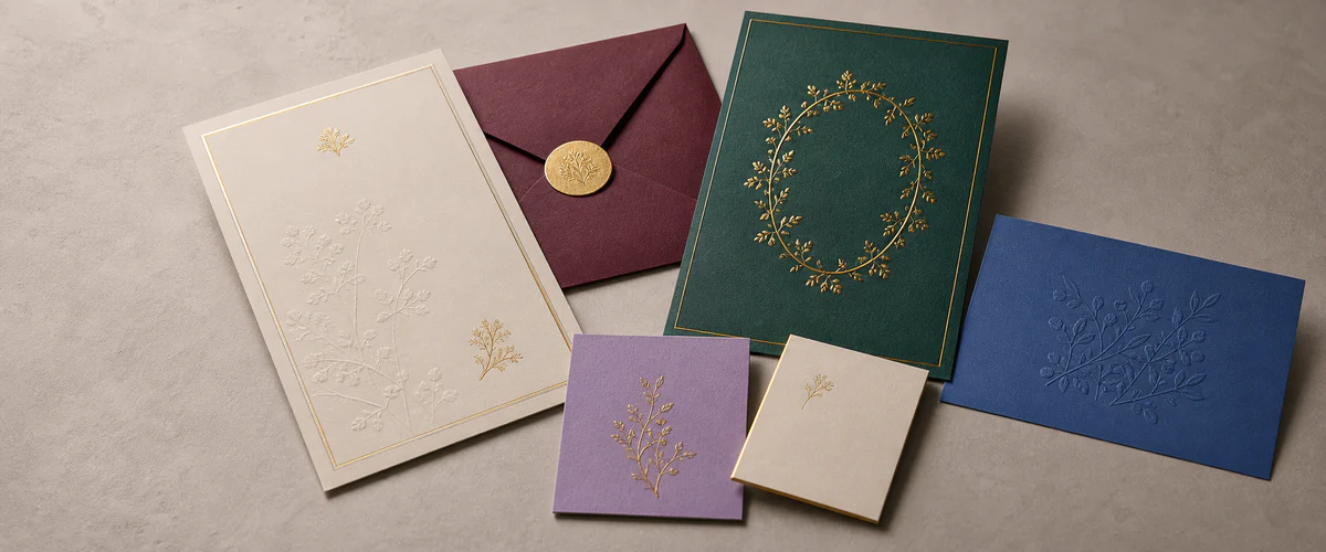 Cartes imprimées dans différents formats