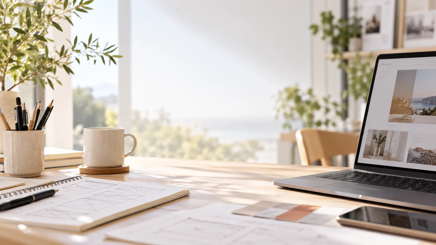 Web design AJNET avec une interface moderne